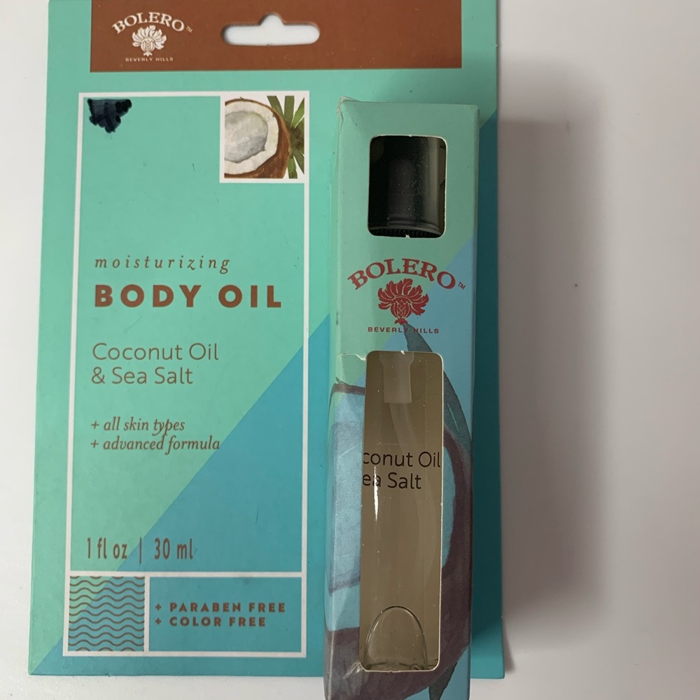 Bolero of Beverly Hills moisturizing body oil coconut & sea salt NIB sealed